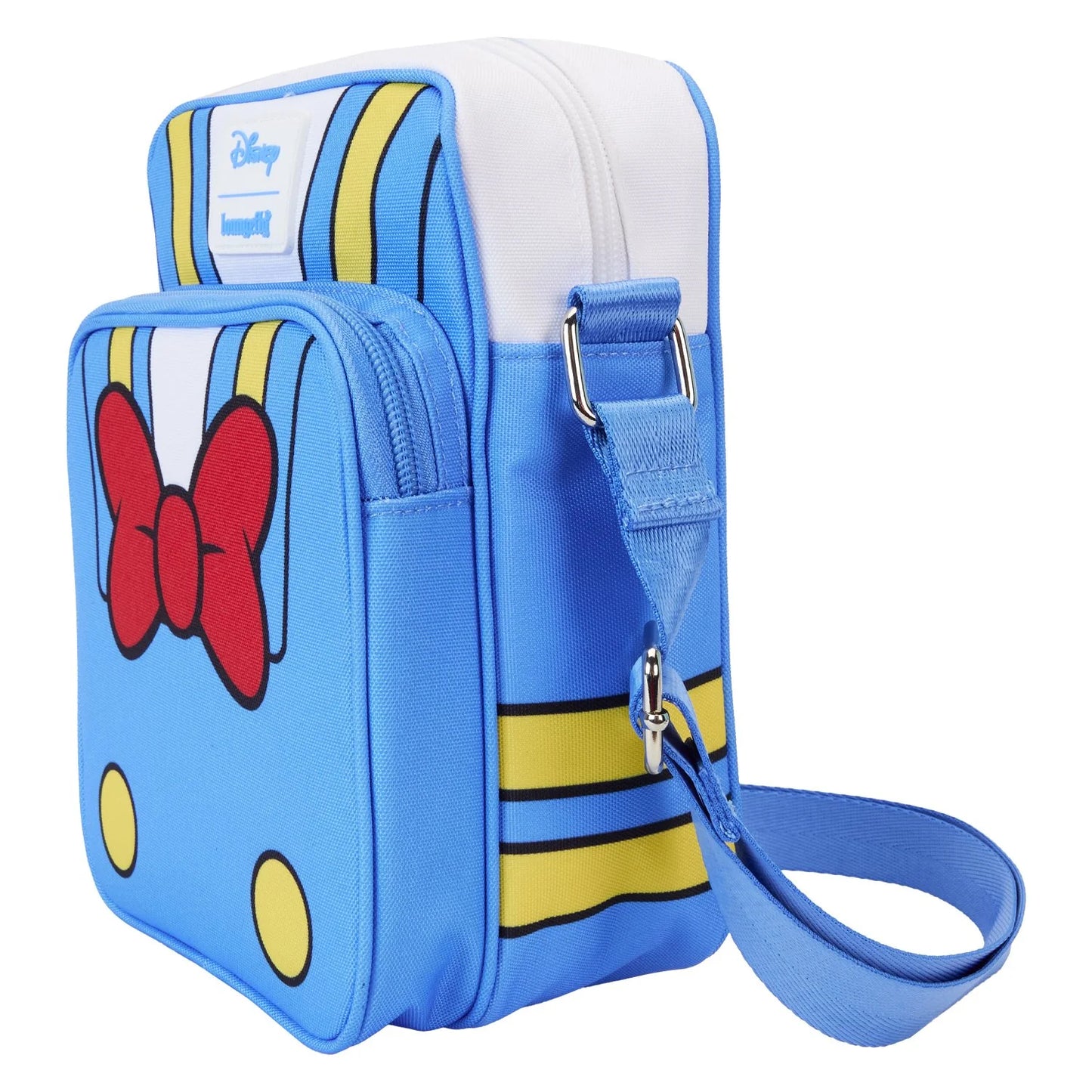 Loungefly Disney Donald Duck 90th Anniversary Passport Bag with Adjustable Shoulder Strap - Blue