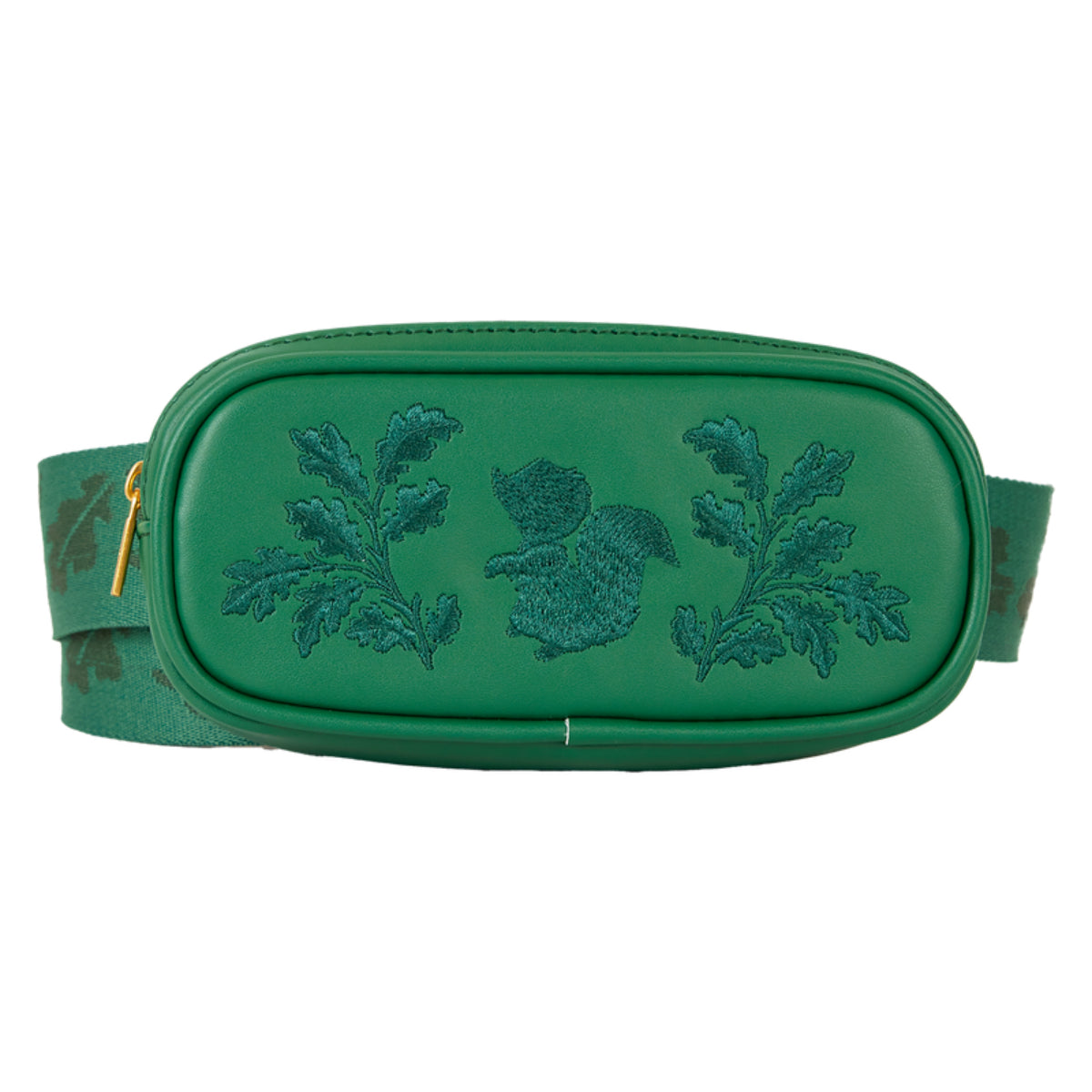 Loungefly Disney Bambi Quilted Texture Convertible Sling Crossbody Bag with Coin Bag - Green