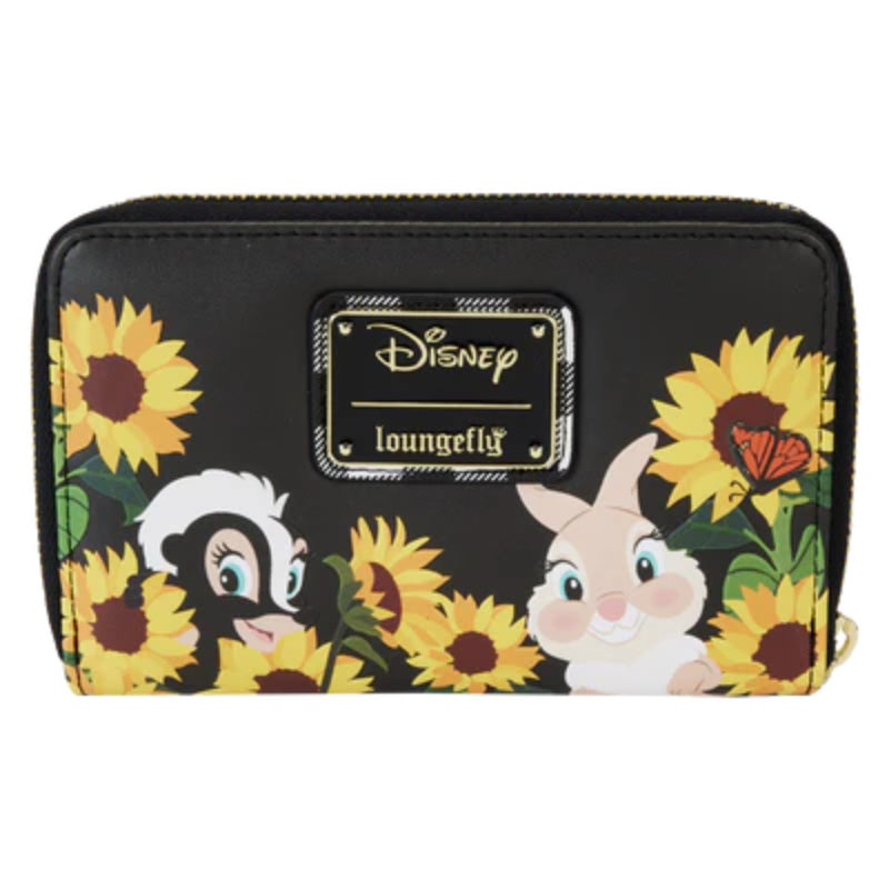 Loungefly Disney Bambi Sunflower Friends Wallet - Black