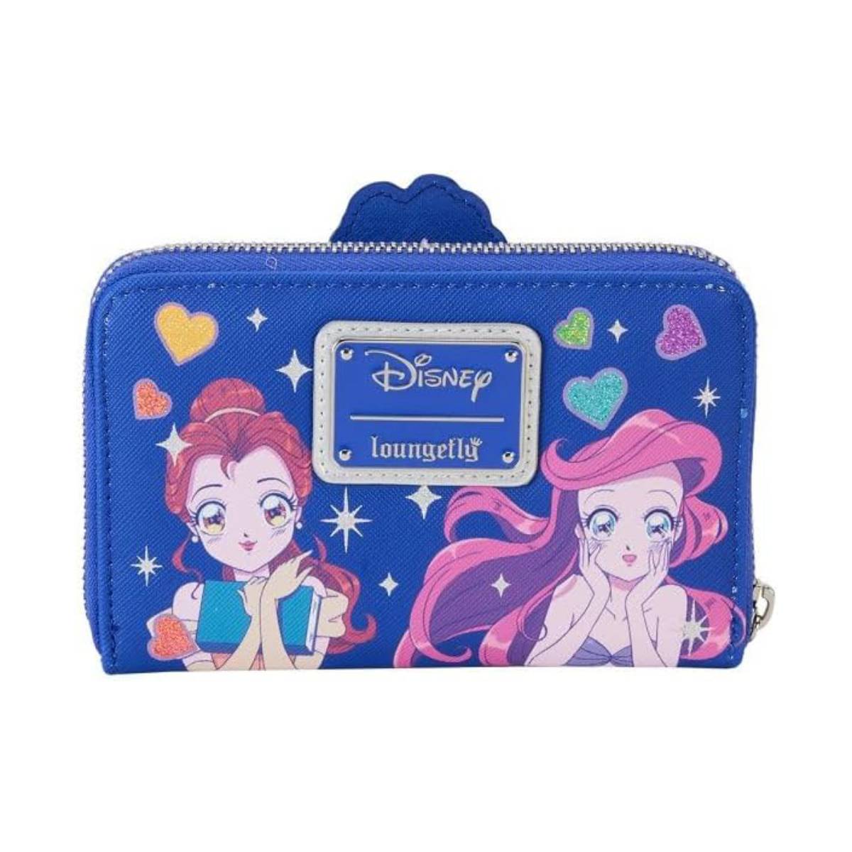 Loungefly Disney Princess Manga Style Zip Around Wallet - Blue
