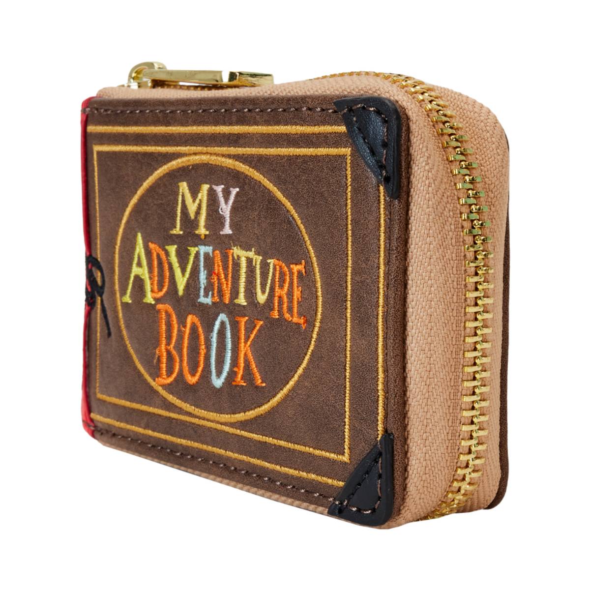 Loungefly Pixar Up 15th Anniversary Adventure Book Accordion Zip Around Wallet - Brown