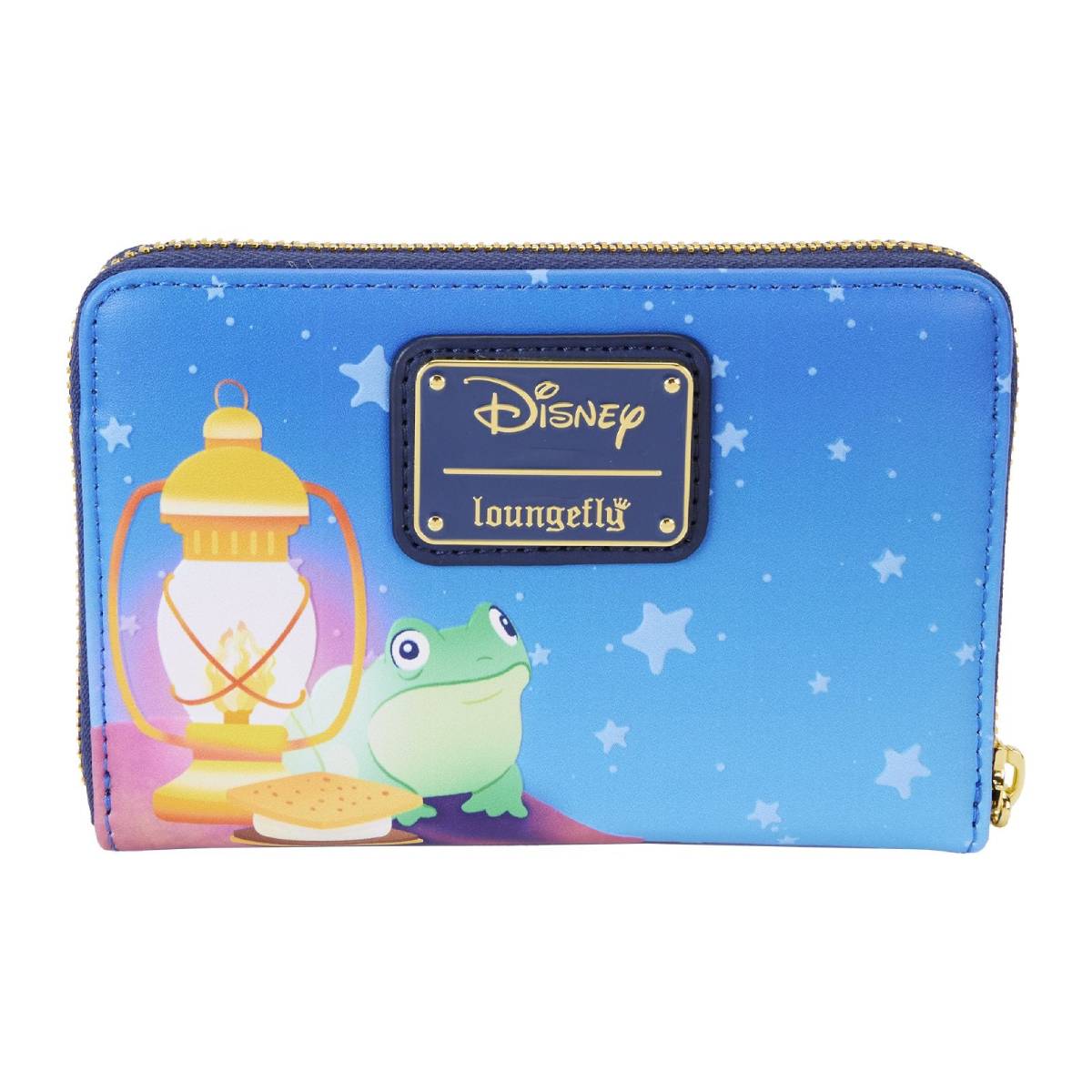 Loungefly Disney Lilo and Stitch Camping Cuties Zip Around Wallet - Blue