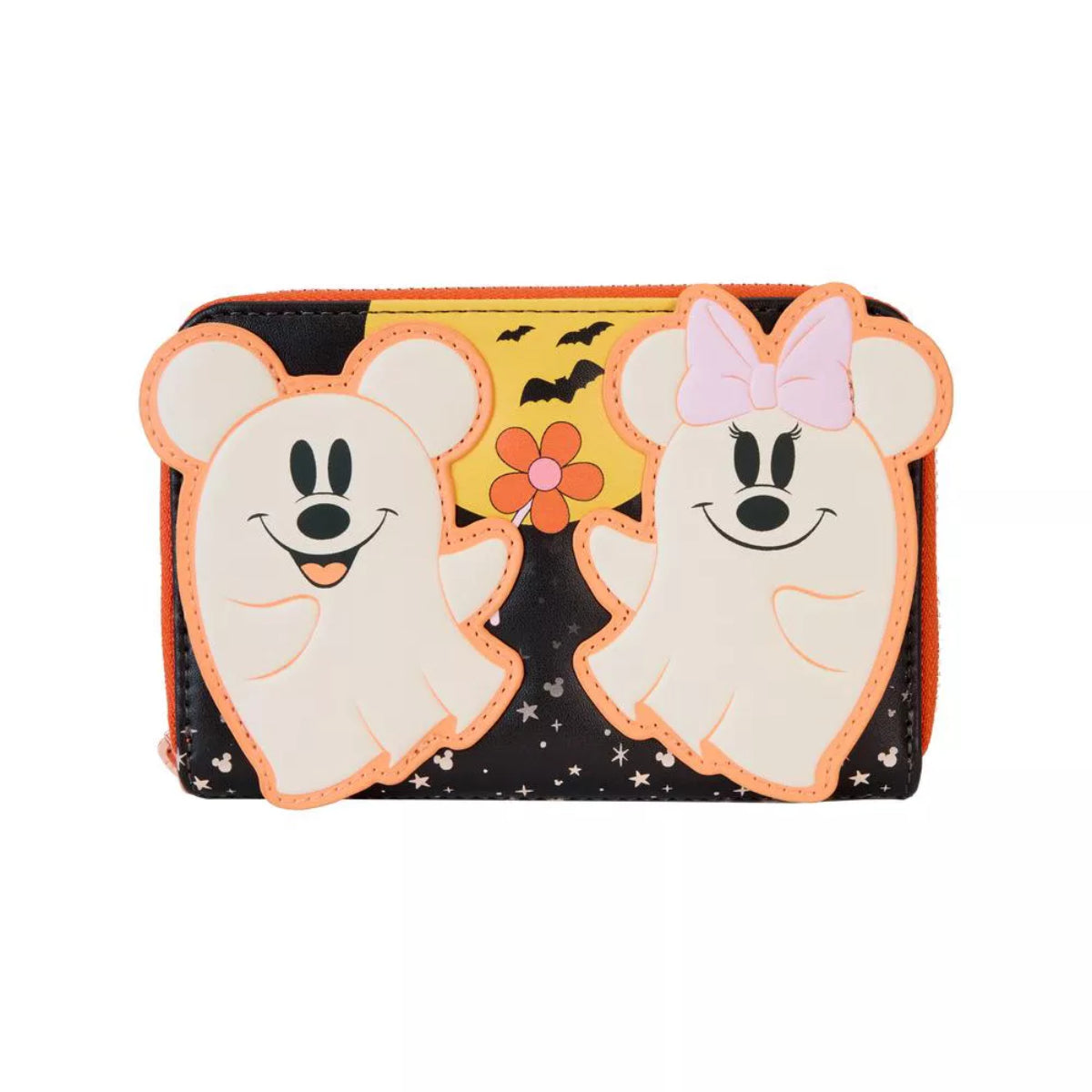 Loungefly Disney Mickey And Friends Halloween Zip Around Wallet - Black