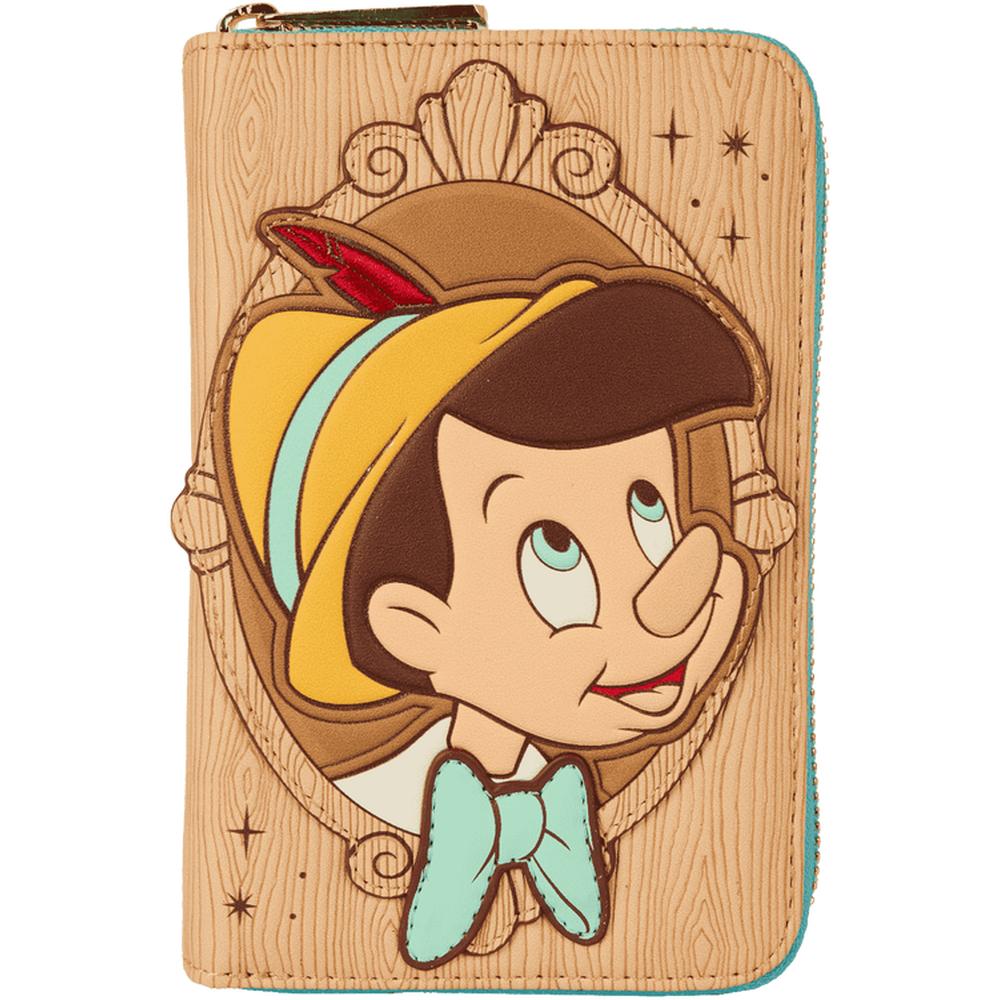 Loungefly Disney Pinocchio Cameo Zip Around Wallet - Brown