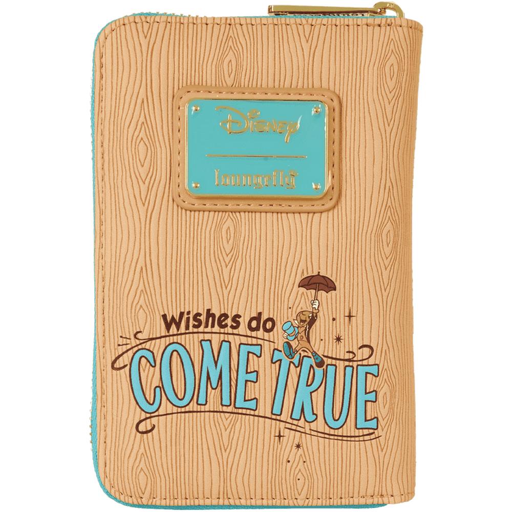 Loungefly Disney Pinocchio Cameo Zip Around Wallet - Brown