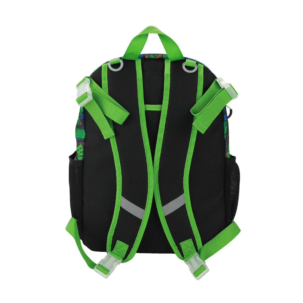 Bioworld Minecraft Creeper Blowing Up Right Now (5-Piece) Backpack and Lunchbox Set - Green