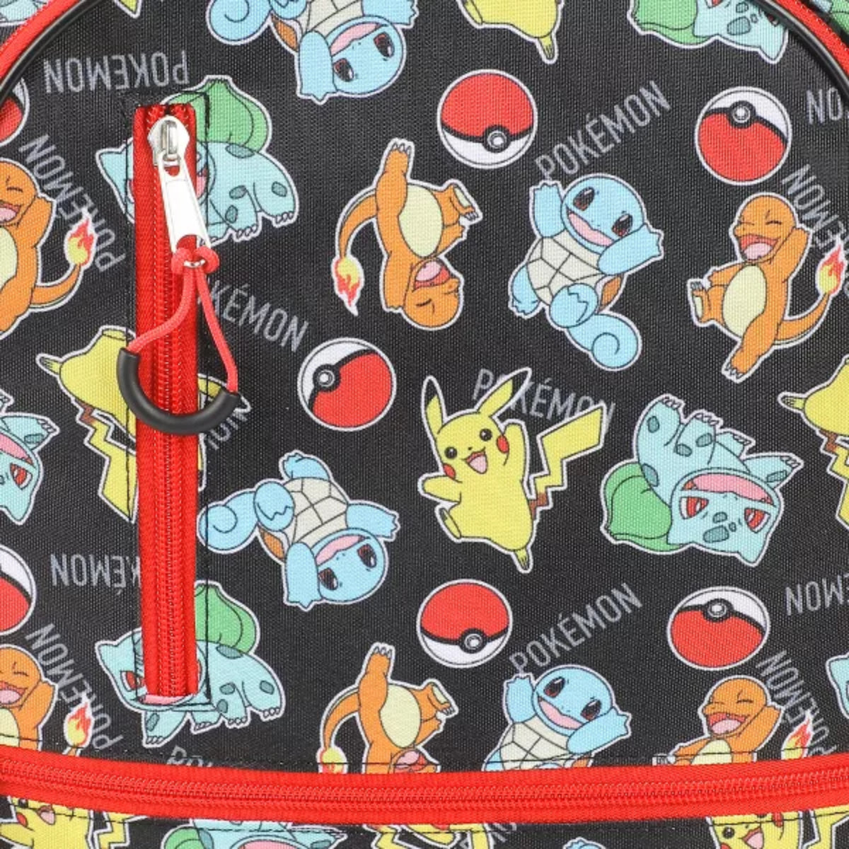 Bioworld Pokemon Starters & Pokeballs All-Over Print 16" Backpack & Lunch Kit Value Set (2-Piece)