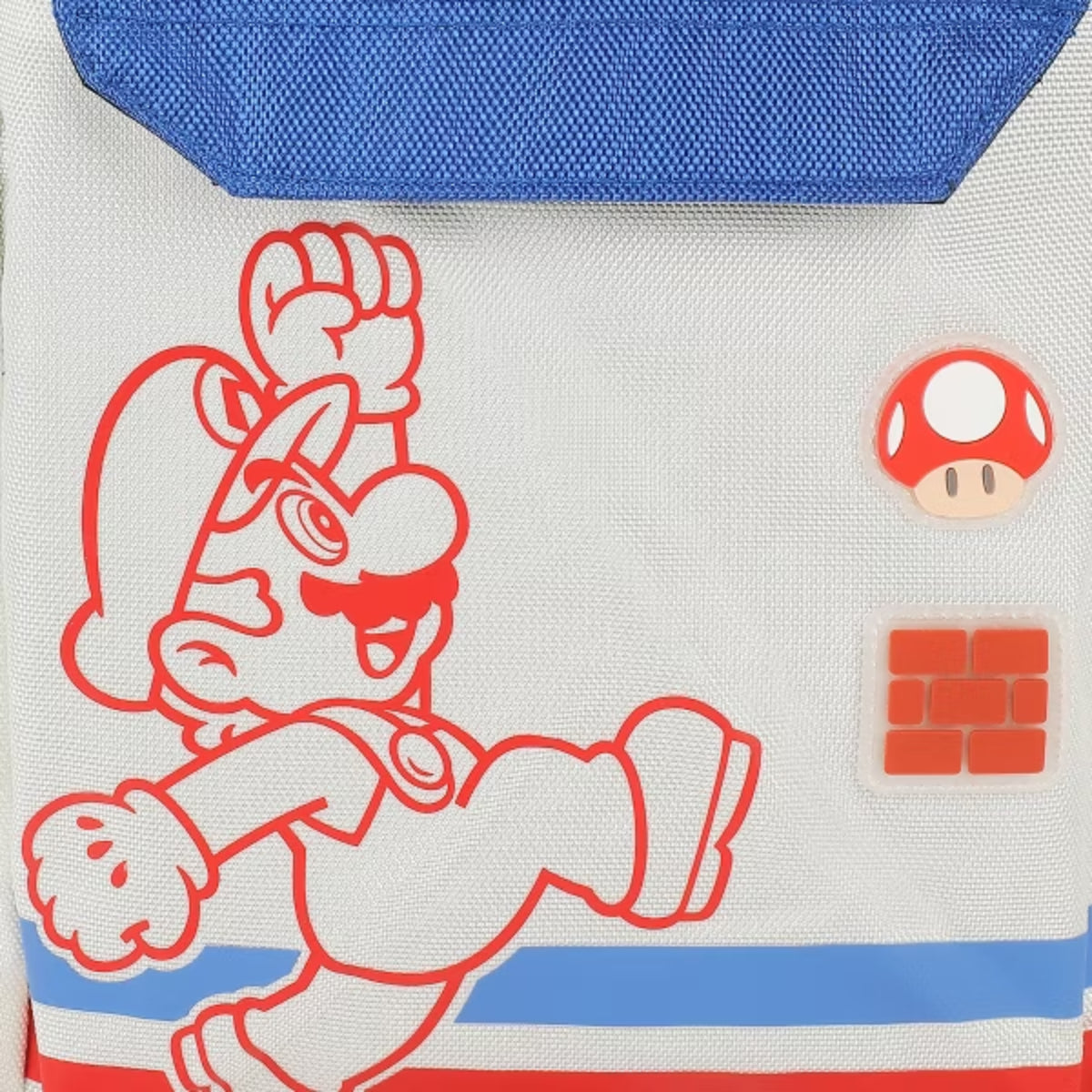 Bioworld Super Mario Bros Mario Jump Pose 19" Backpack - White