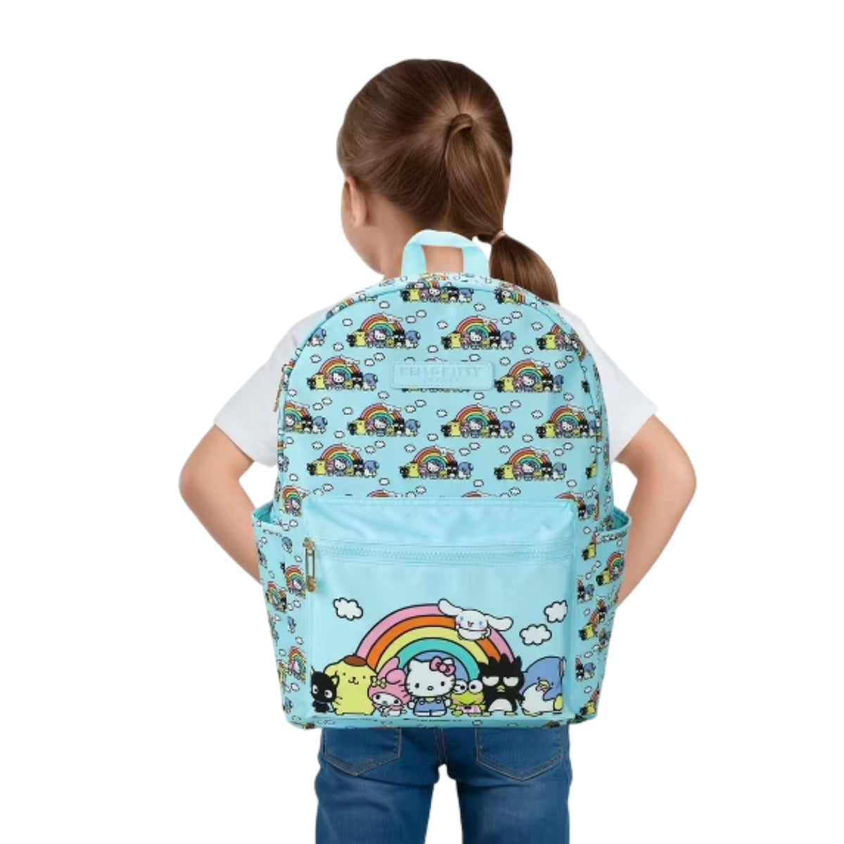 Bioworld Hello Kitty And Friends Favorite Characters 16.5" Adult Travel Backpack - Blue