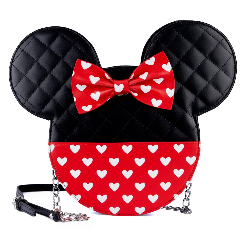 Bolso bandolera reversible Disney Mickey y Minnie Valentines de Loungefly