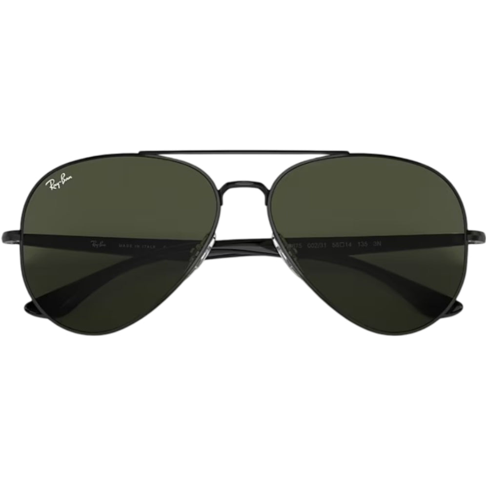 Ray-Ban 0RB3675 Unisex Pilot Solid Color Sunglasses