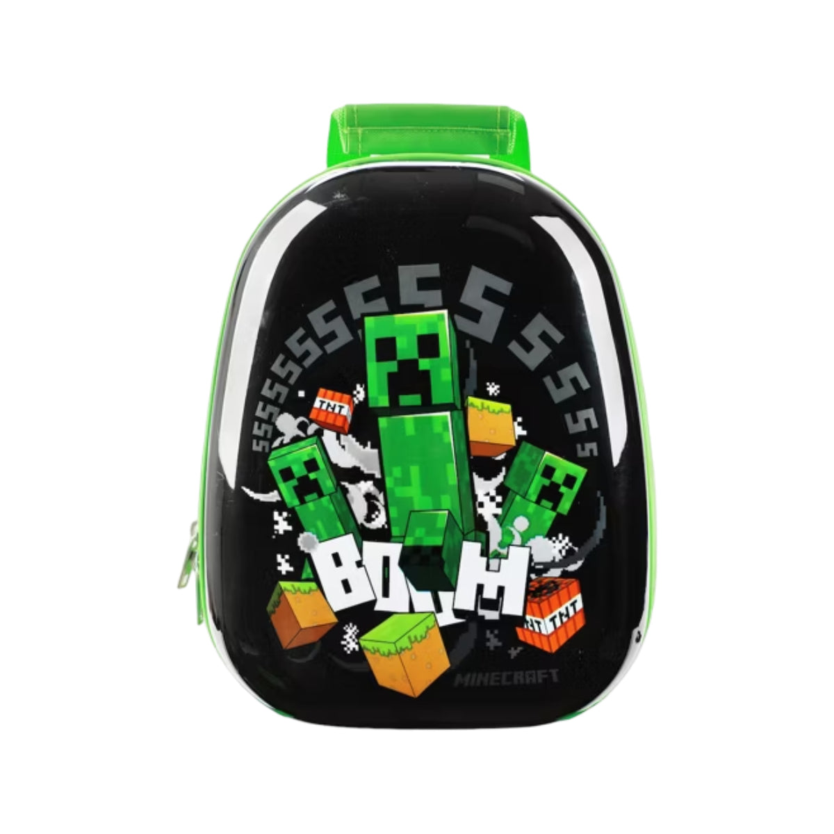 Bioworld Minecraft Creepers Backpack and Luggage Set (2-Piece) - Green/Black