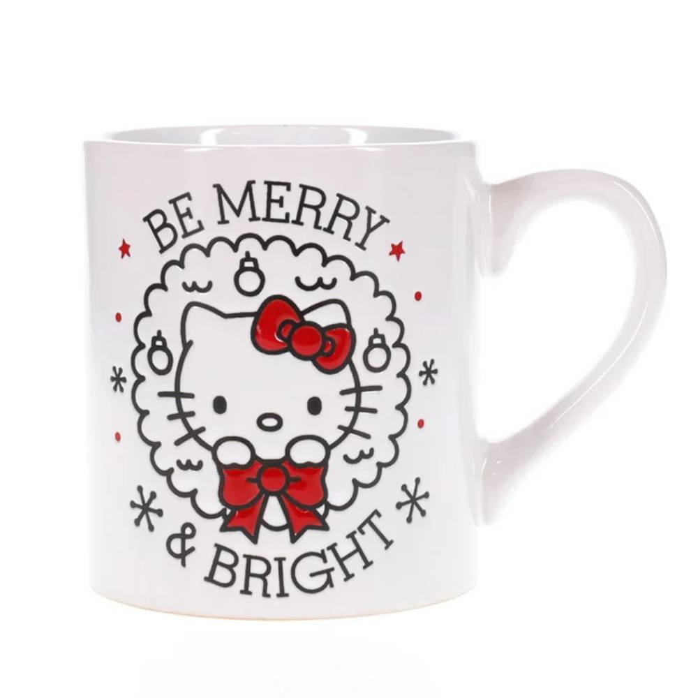 Sanrio Hello Kitty 14 oz Wax Resist Ceramic Mug - White