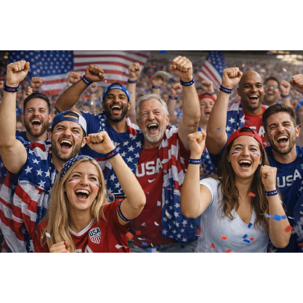FIFA World Cup 2026 Unisex USA Wristband - Blue