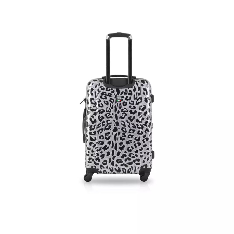Tucci Spinner Carry On Travel Luggage Bag Set (3-Piece) - Black/White
