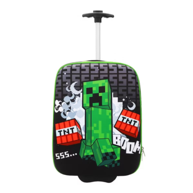 Bioworld Minecraft Creeper Luggage Set (2-Piece) - Black/Green