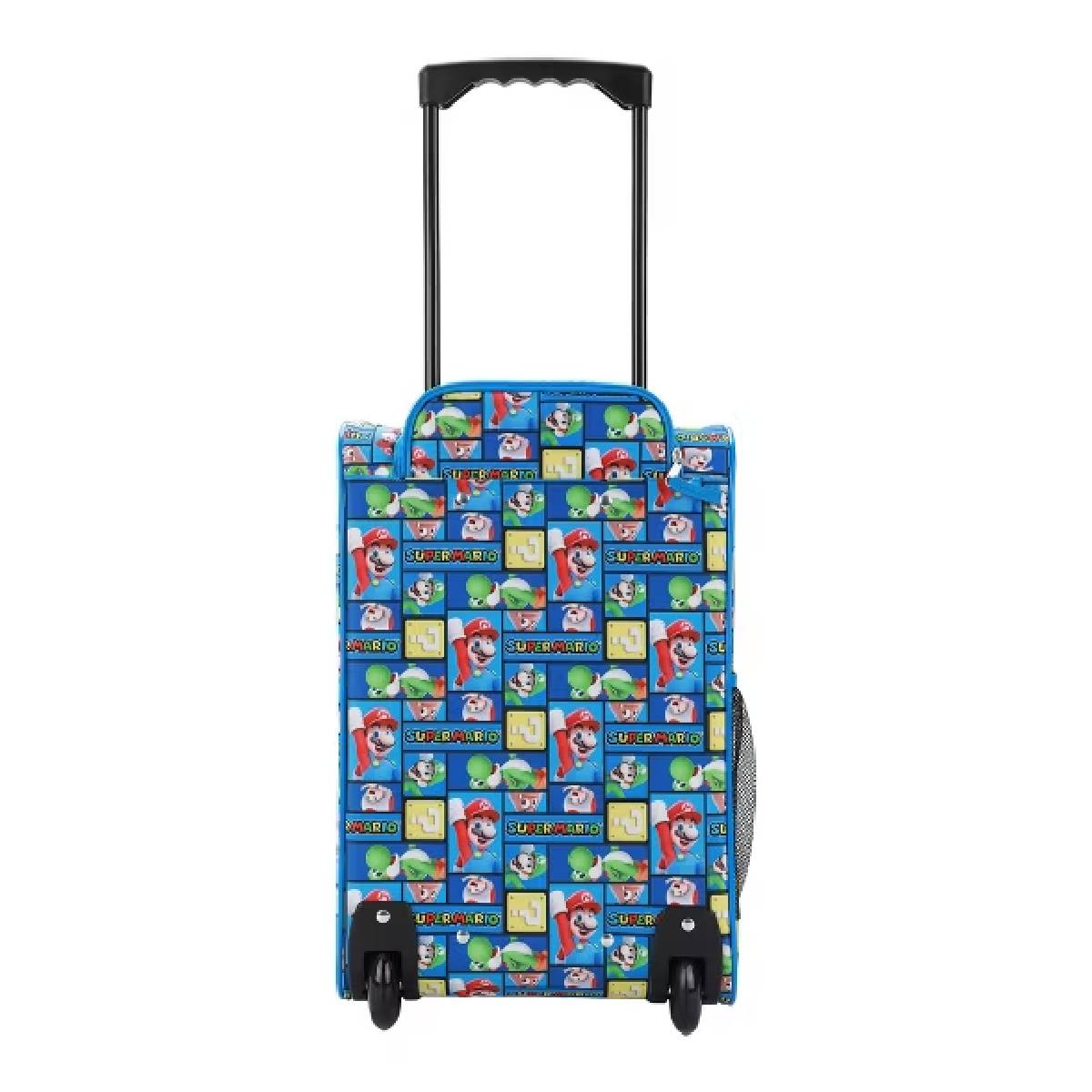 Super Mario Bros Mario & Yoshi Blue 18" Luggage - Blue
