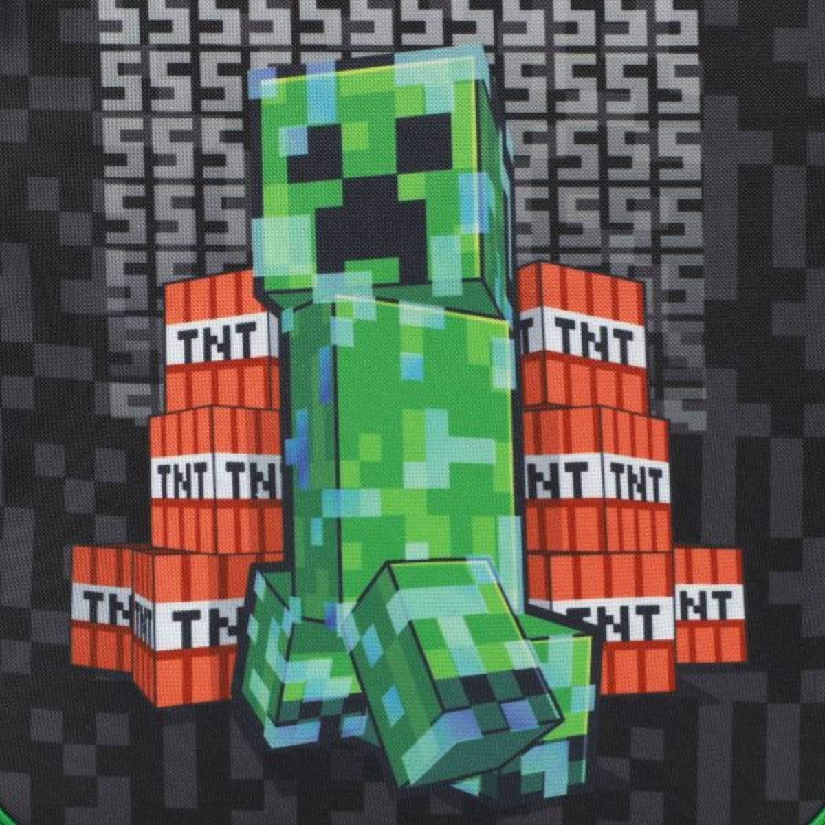 Disney Minecraft Creeper TNT Youth 18" Luggage - Black
