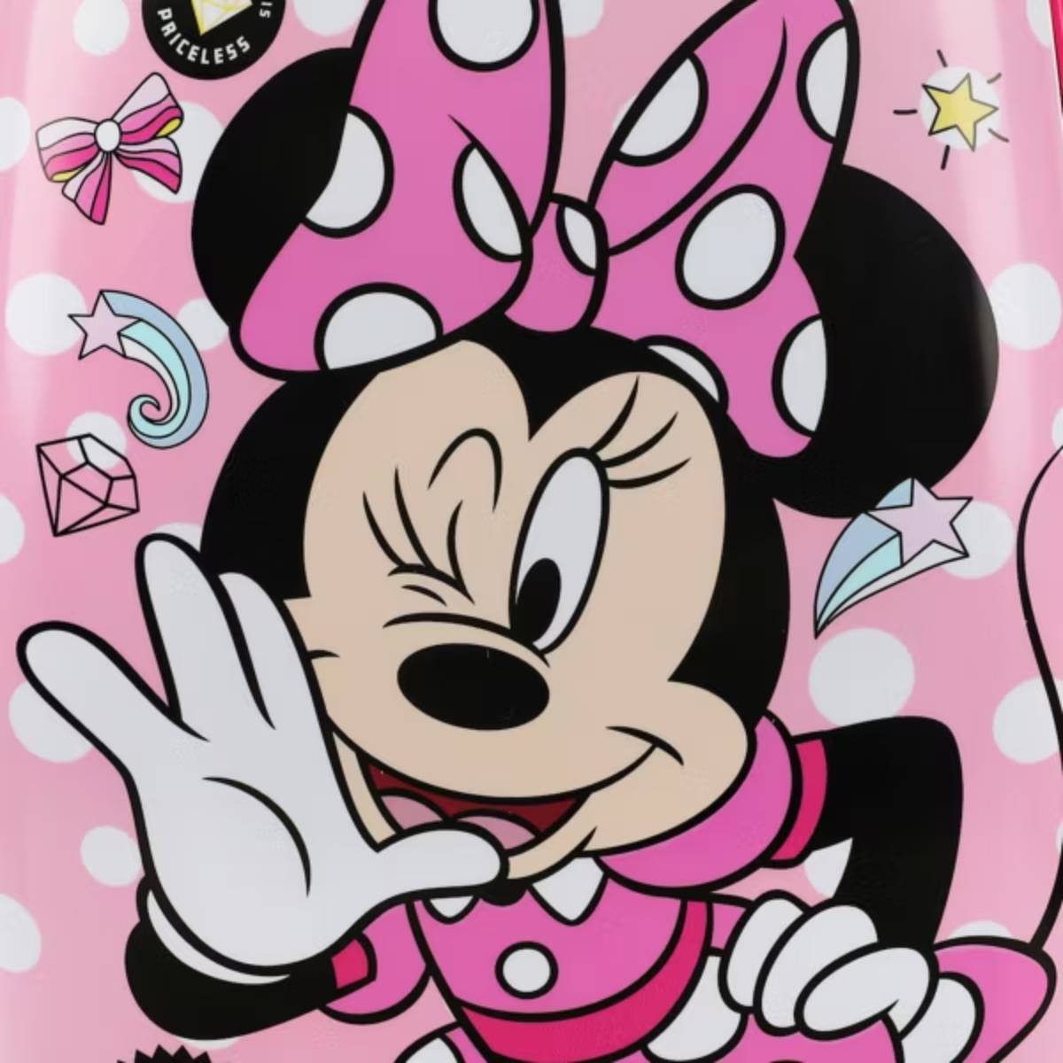 Disney Minnie Mouse Bows & Shooting Stars 16.5" Luggage - Black/Pink