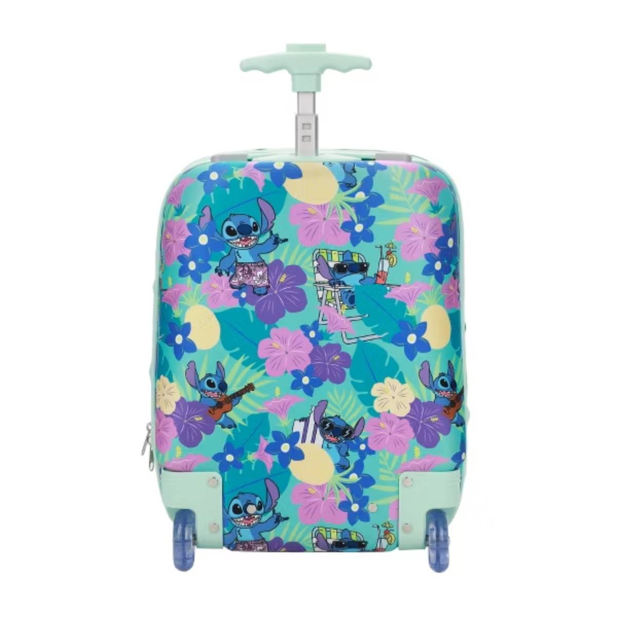 Disney Stitch Tropical Flower Print Youth Luggage Set (2-Piece) - Blue