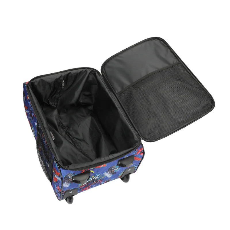 Bioworld Spider-Man Peter and Miles Blue 18" Luggage - Blue