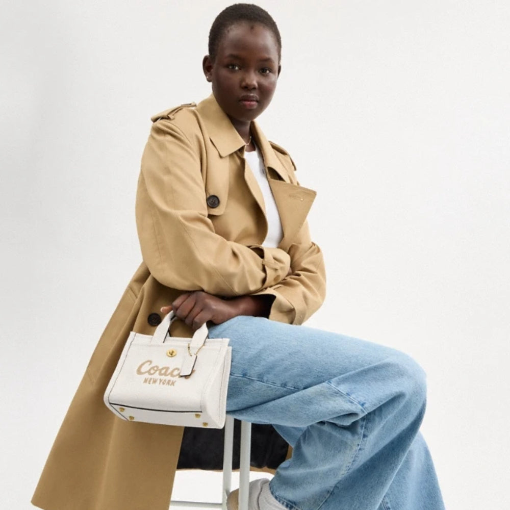 Coach Cargo 20 Tote Bag with Detachable Strap - Black