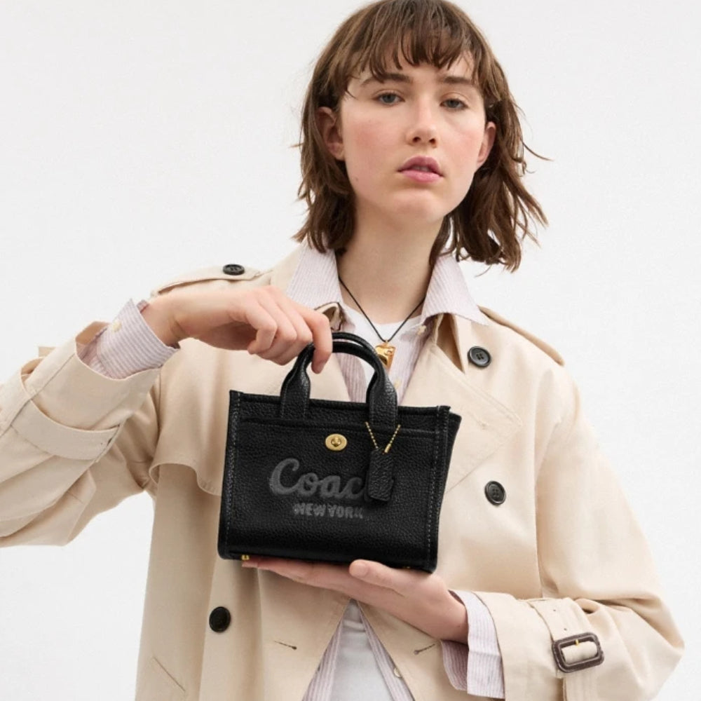 Coach Cargo 20 Tote Bag with Detachable Strap - Black