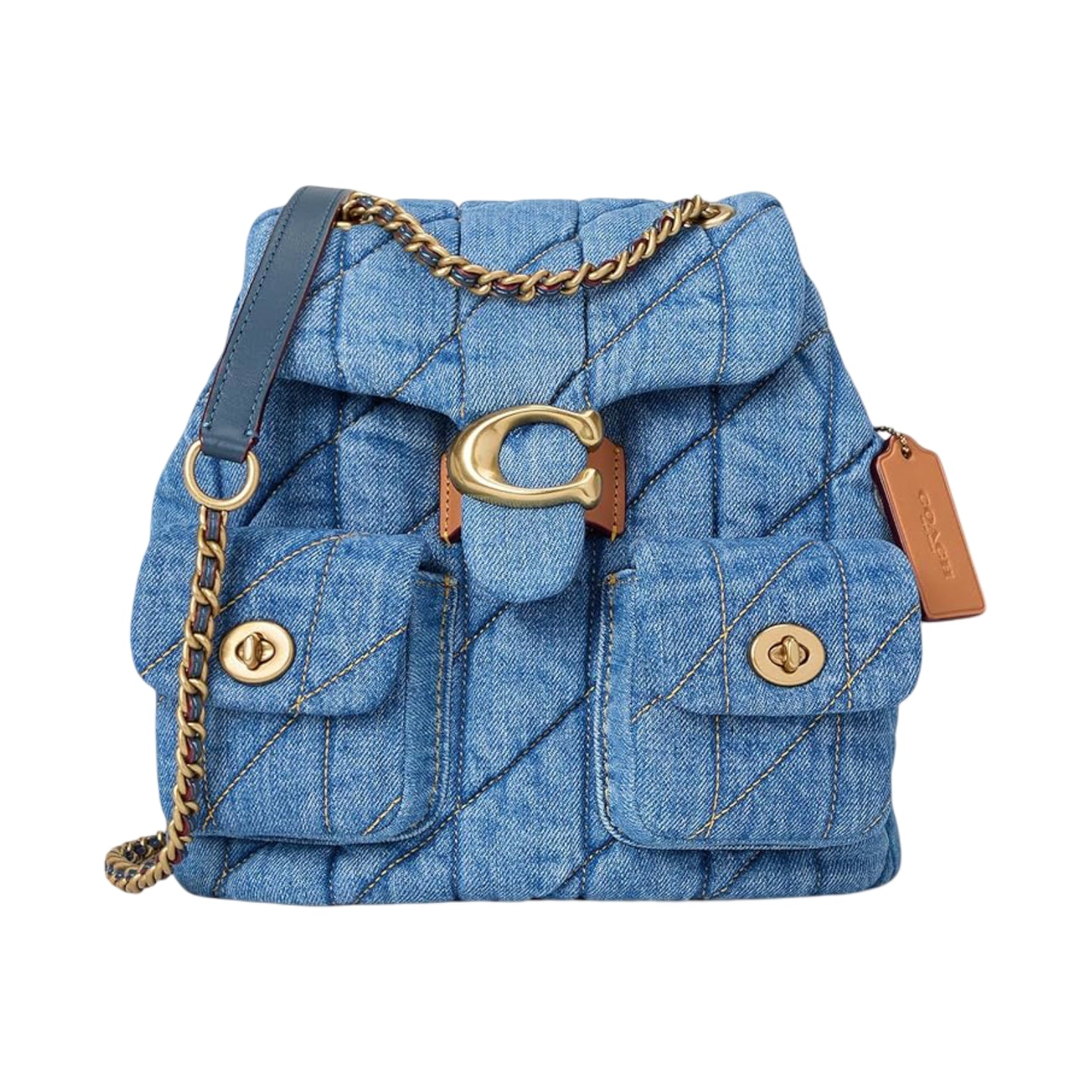 Coach Tabby Backpack with Quilting - Blue