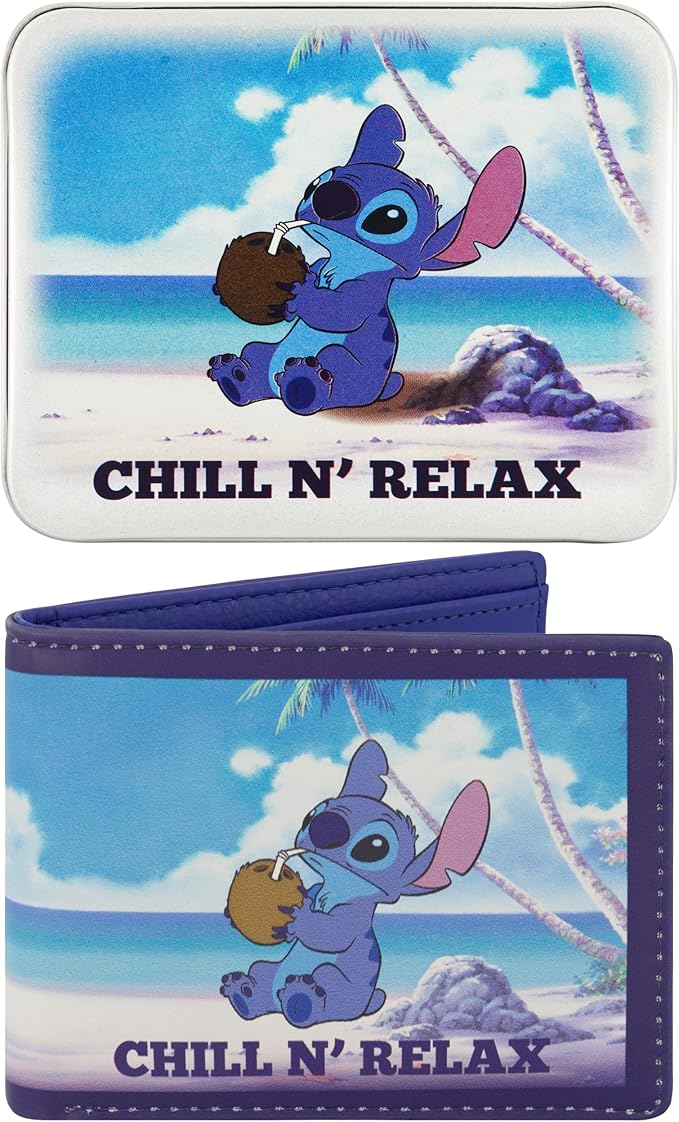 Disney's Stitch Chill N' Relax Bifold Wallet