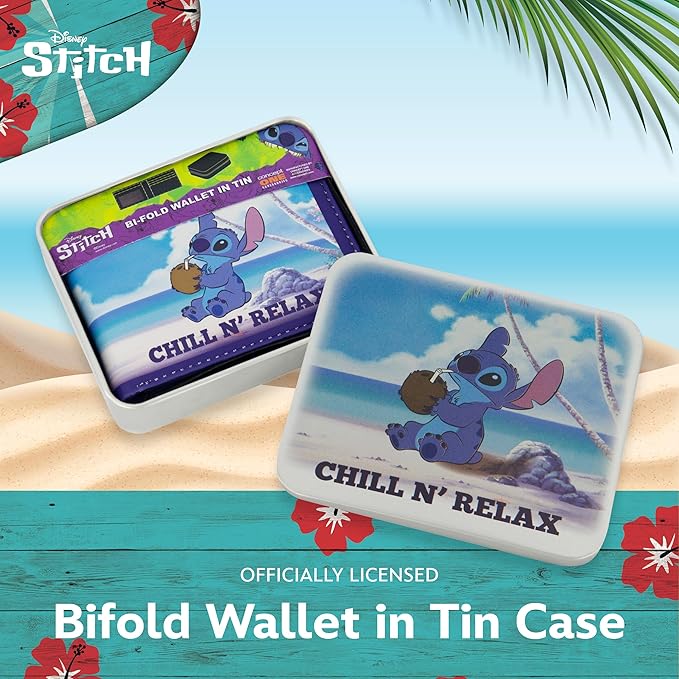 Disney's Stitch Chill N' Relax Bifold Wallet
