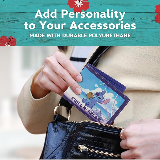 Disney's Stitch Chill N' Relax Bifold Wallet