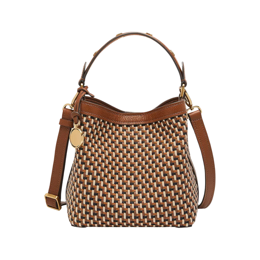 Fossil Jessie Small Bucket Crossbody Bag - Brown