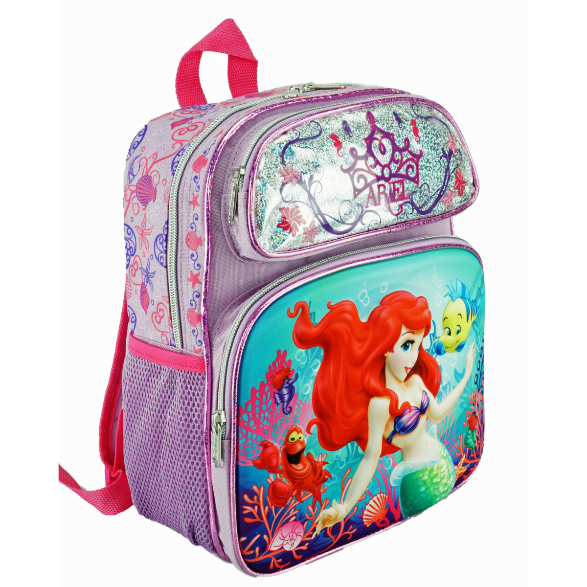 Nickelodeon The Little Mermaid Molded 3D Backpack - Purple