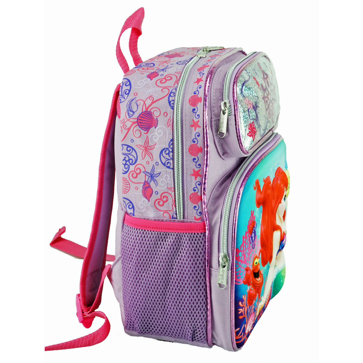 Nickelodeon The Little Mermaid Molded 3D Backpack - Purple