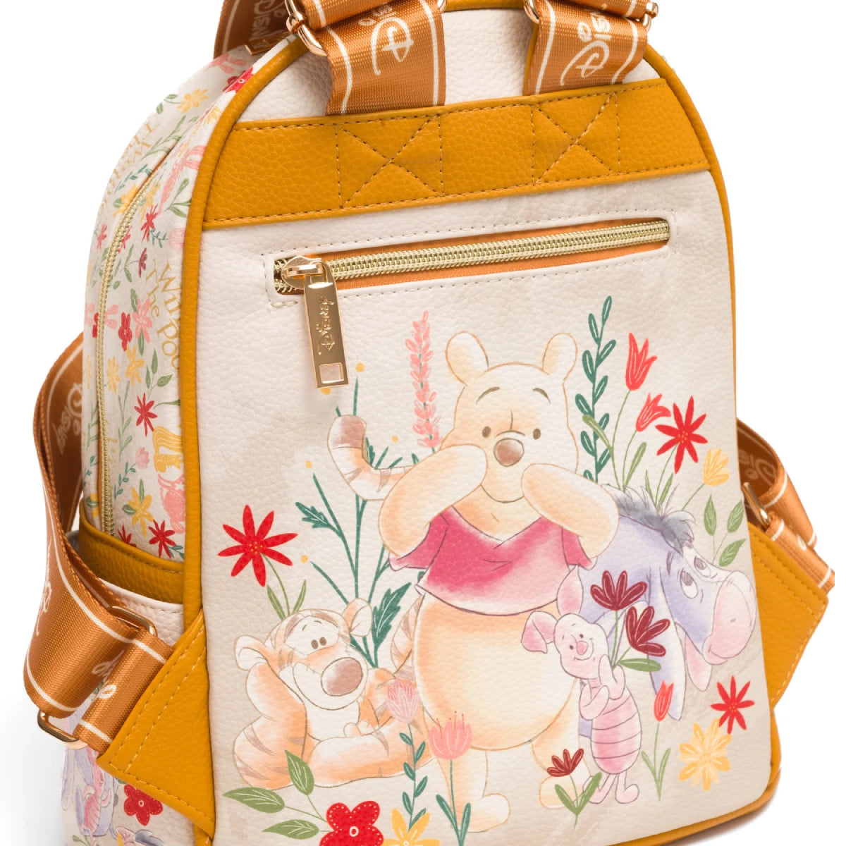 Wondapop Disney Winnie The Pooh Floral Mini Backpack - Yellow/White