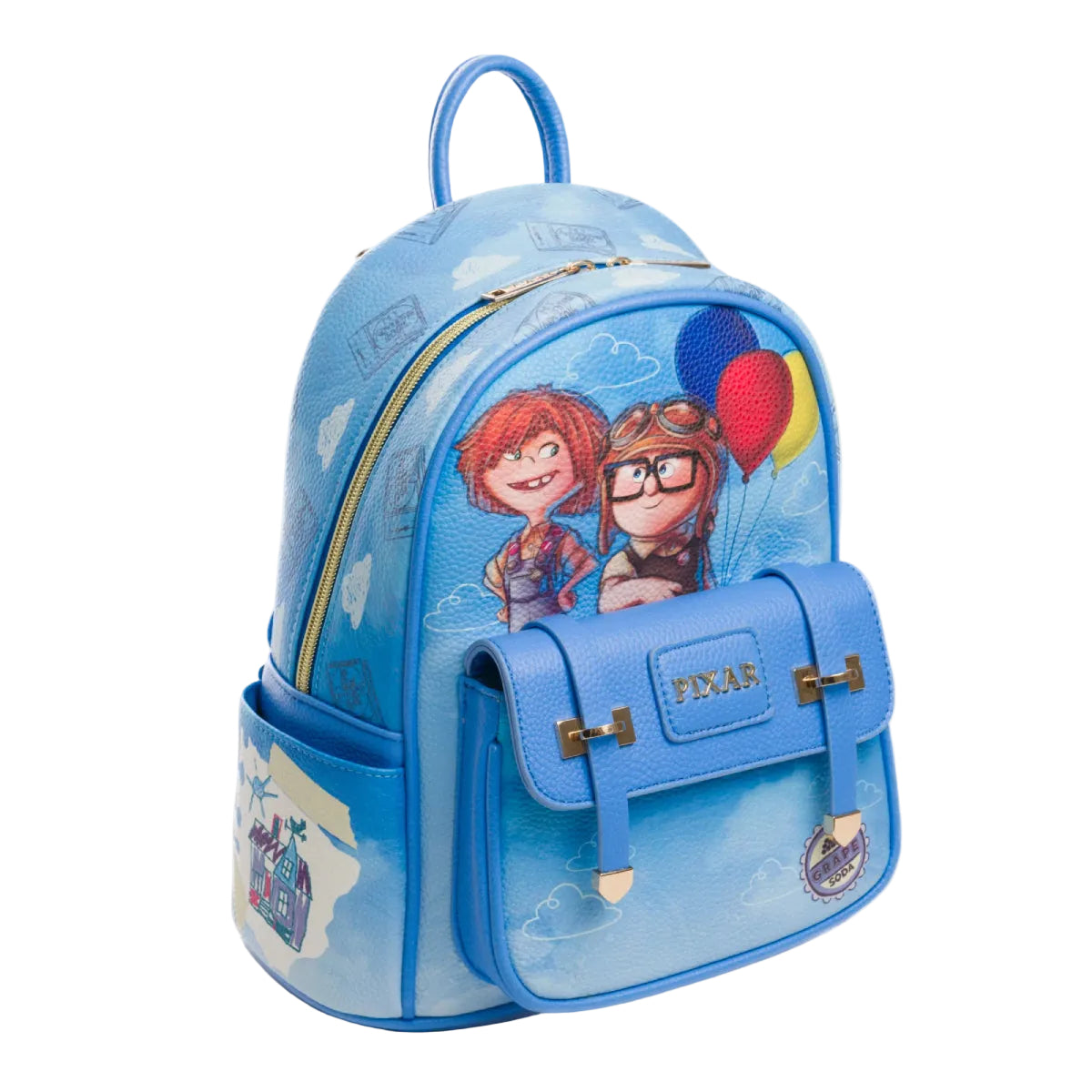 Wondapop Disney Pixar UP Carl and Ellie Mini Backpack - Blue