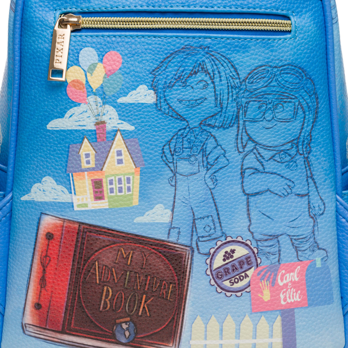 Wondapop Disney Pixar UP Carl and Ellie Mini Backpack - Blue