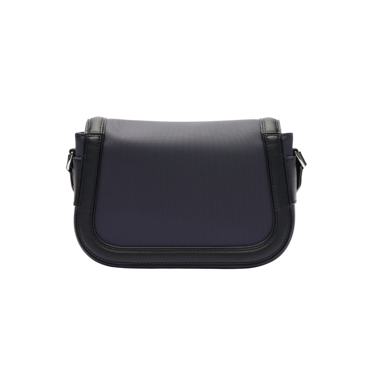 Lacoste Nilly Petit Women's Piqué Flap Close Bag with Handy Pockets - Blue/Black