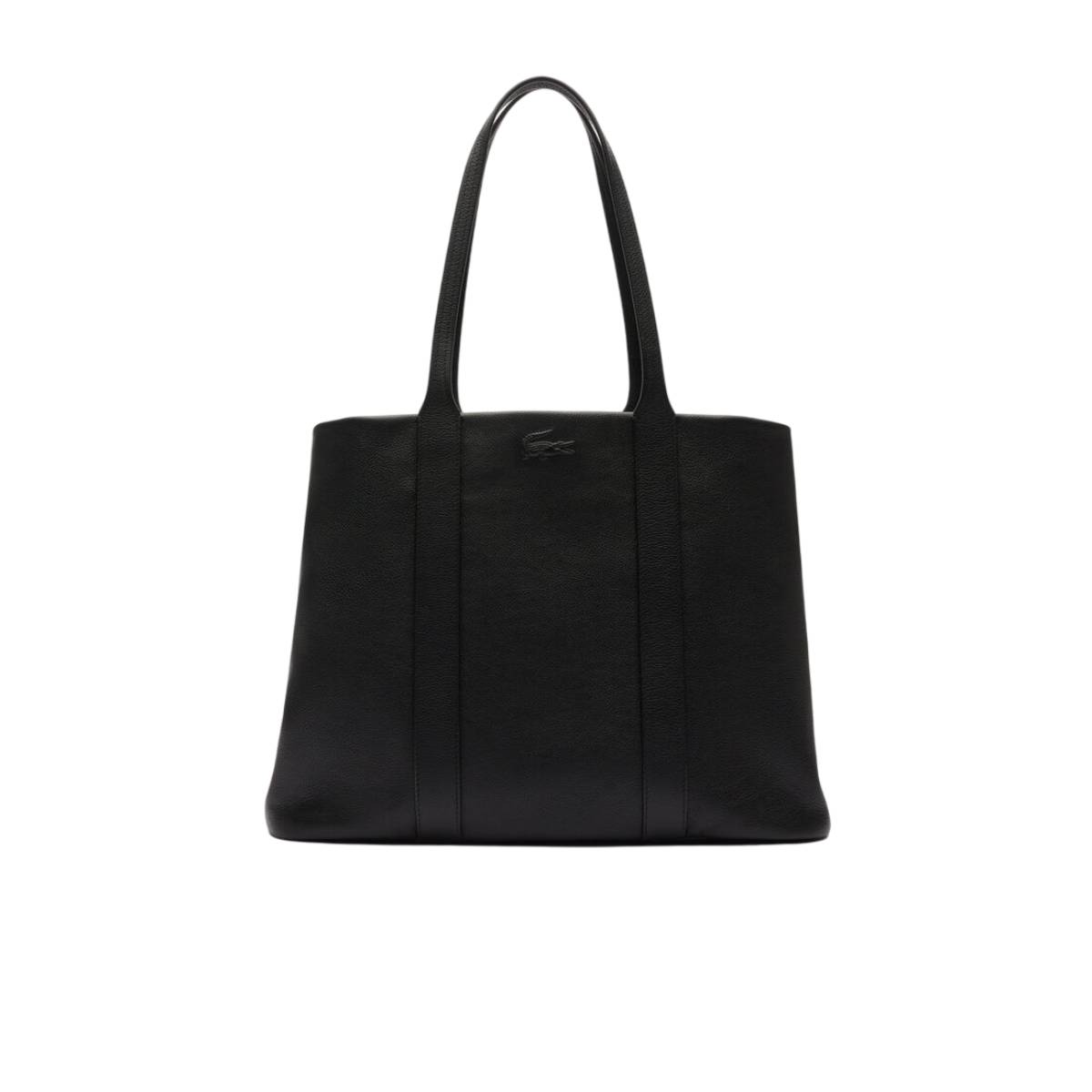 Lacoste Xl City Court Tote Bag with Laptop Pocket - Black