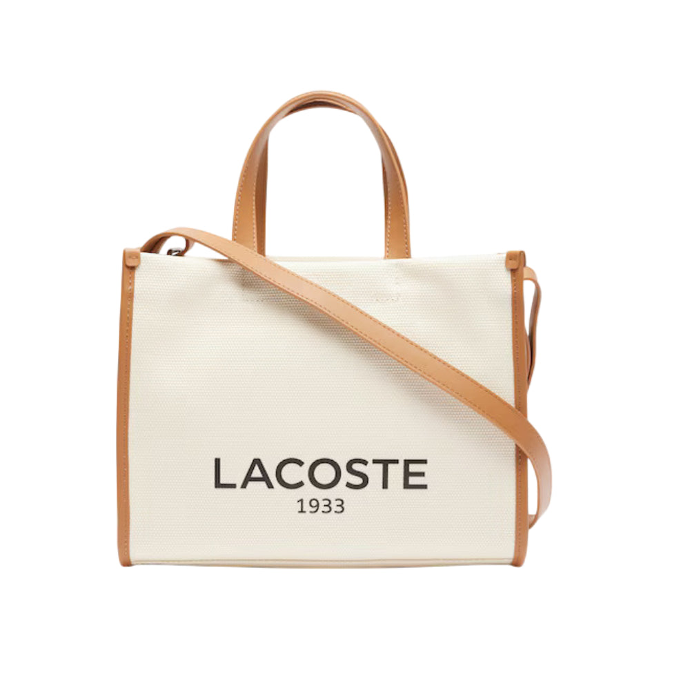 Lacoste Women's Small Heritage Tote Bag with Adjustable strap– Curacao