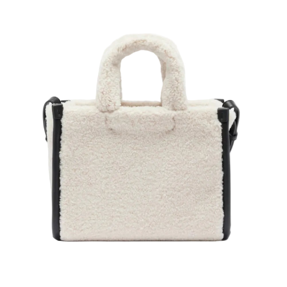 Lacoste Small Heritage Tote Bag with Adjustable Strap - White/Black