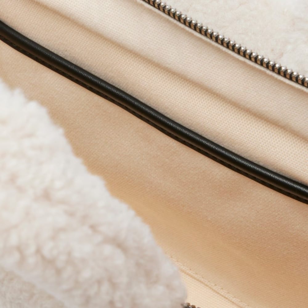 Lacoste Small Heritage Tote Bag with Adjustable Strap - Beige/Black