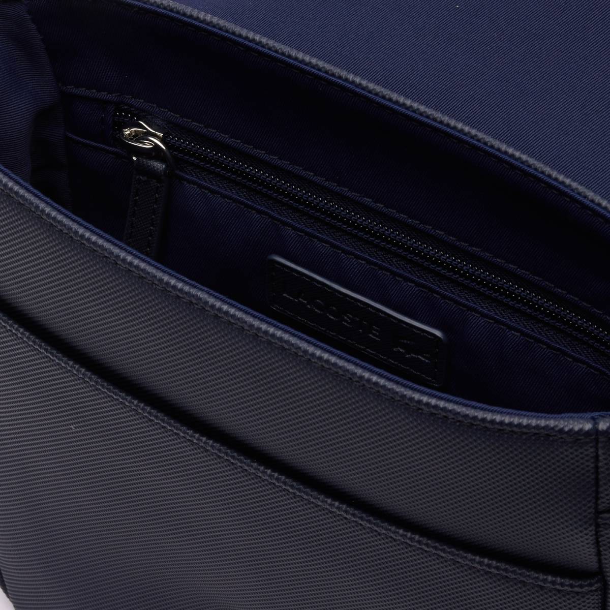 Lacoste Men's Classic Flap Close Crossbody Bag - Blue