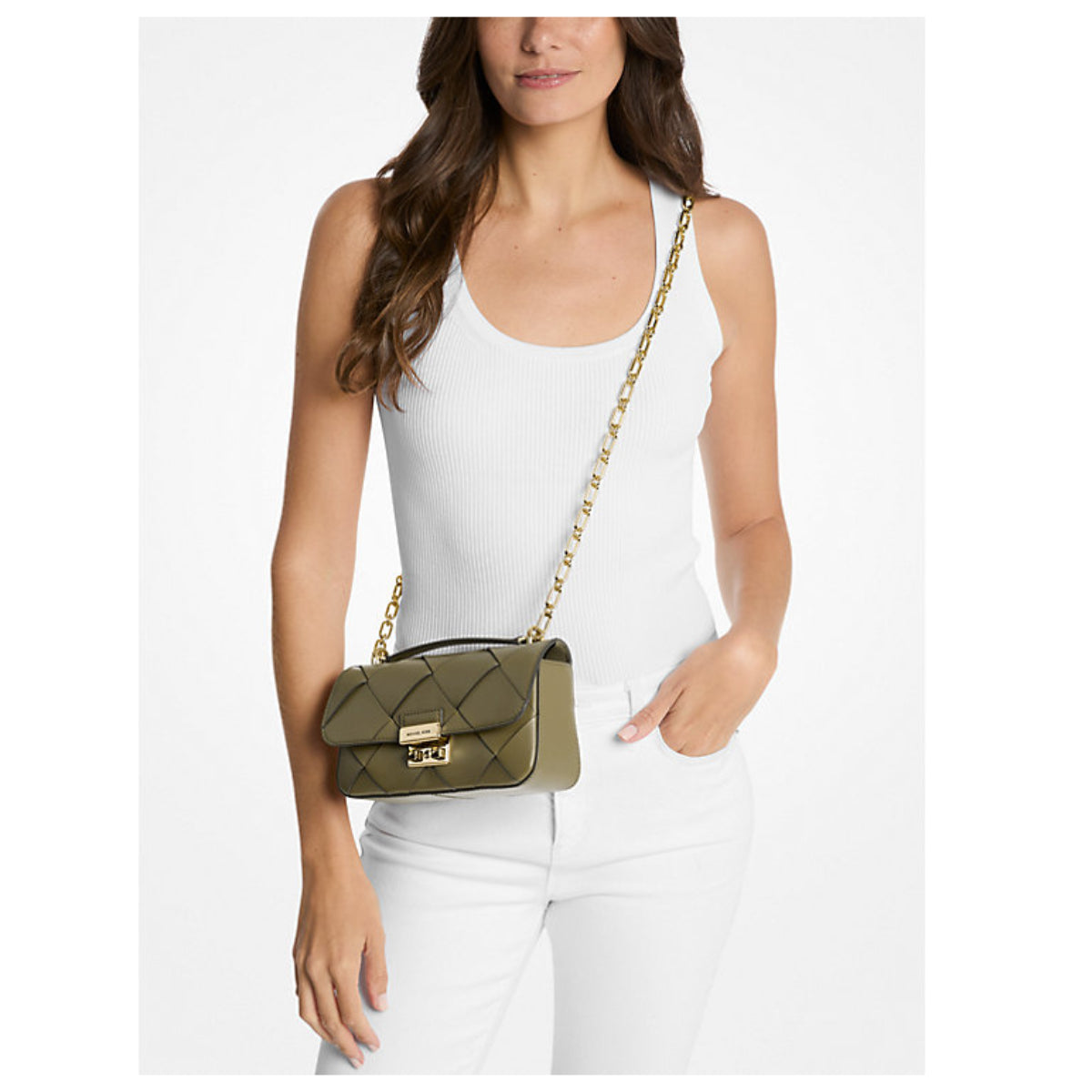 Michael Kors Tribeca Womens's Shoulder Bag with Adjustable Strap