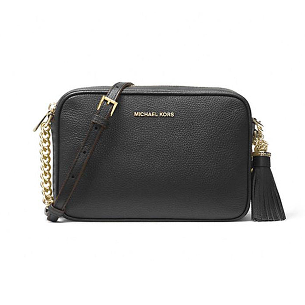 Michael Kors Ginny Crossbody Bag with Adjustable Strap - Black
