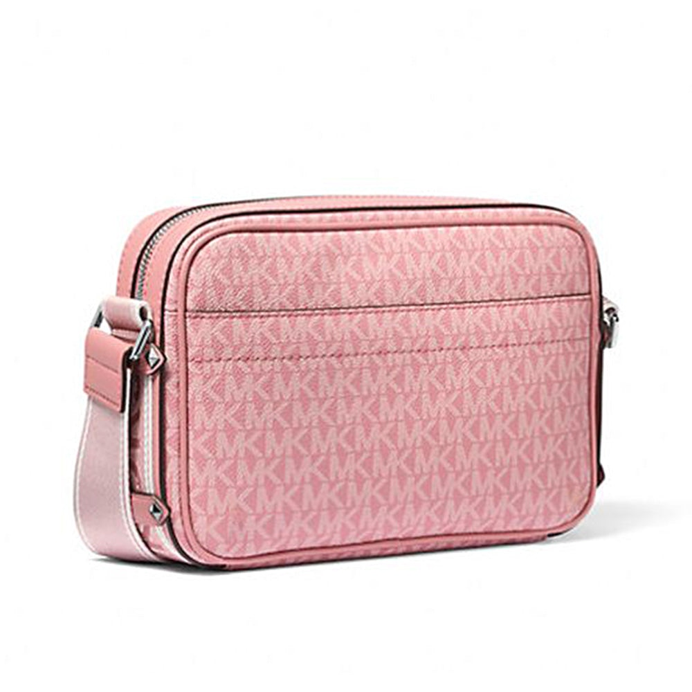 Michael Kors Maeve Large Signature Logo Crossbody Bag - Pink