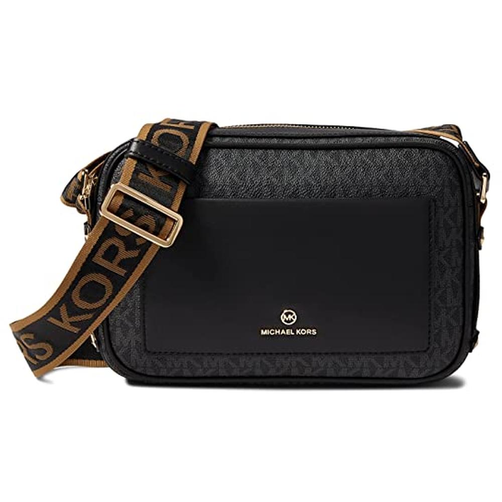 Michael Kors Maeve Large Signature Logo Crossbody Bag - Black