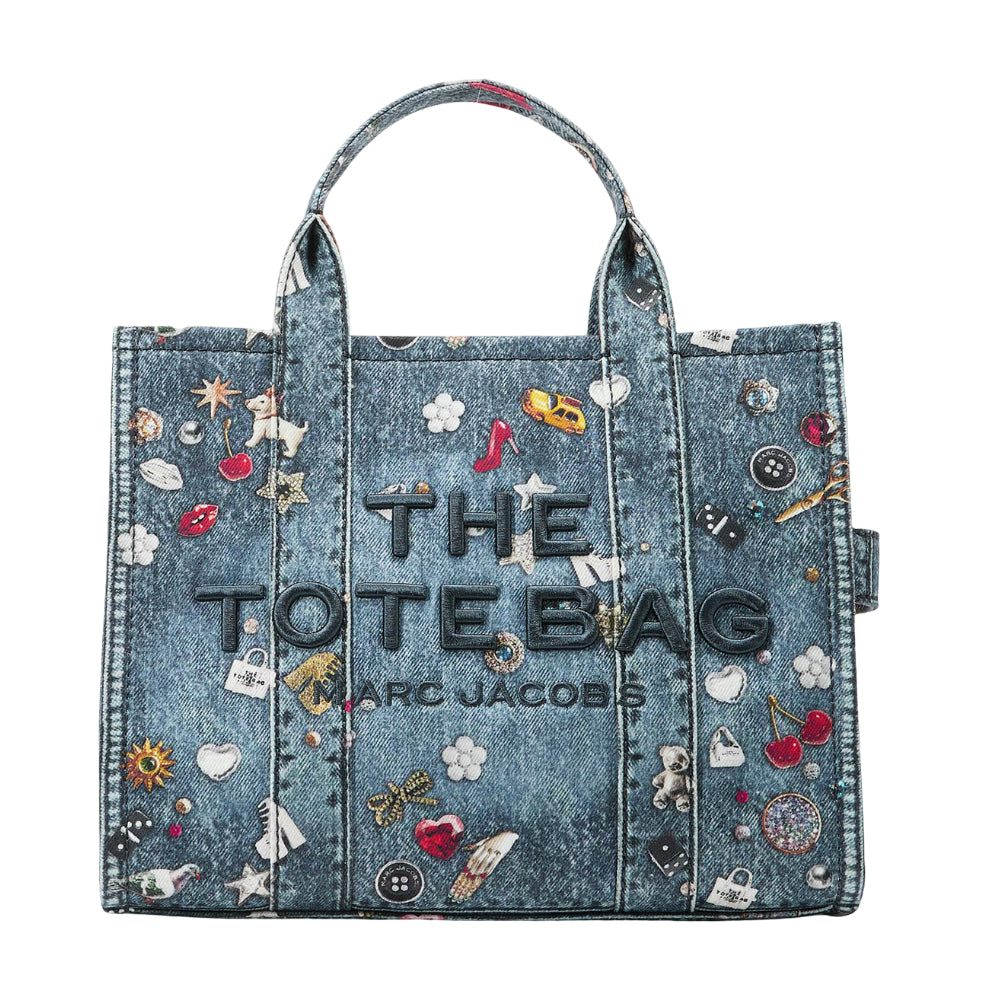 Marc Jacobs Women's The Trompe Loeil Trinket Medium Tote Bag - Blue