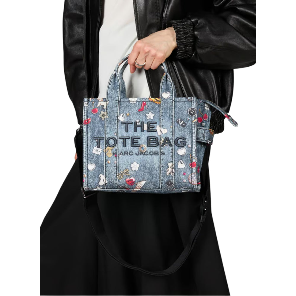 Marc Jacobs Women's The Trompe Loeil Trinket Small Tote Bag - Blue