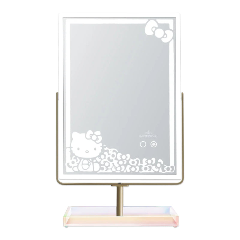 Impressions Vanity Hello Kitty RGB Makeup Mirror with App Controlled Adjustable Rainbow Lighting